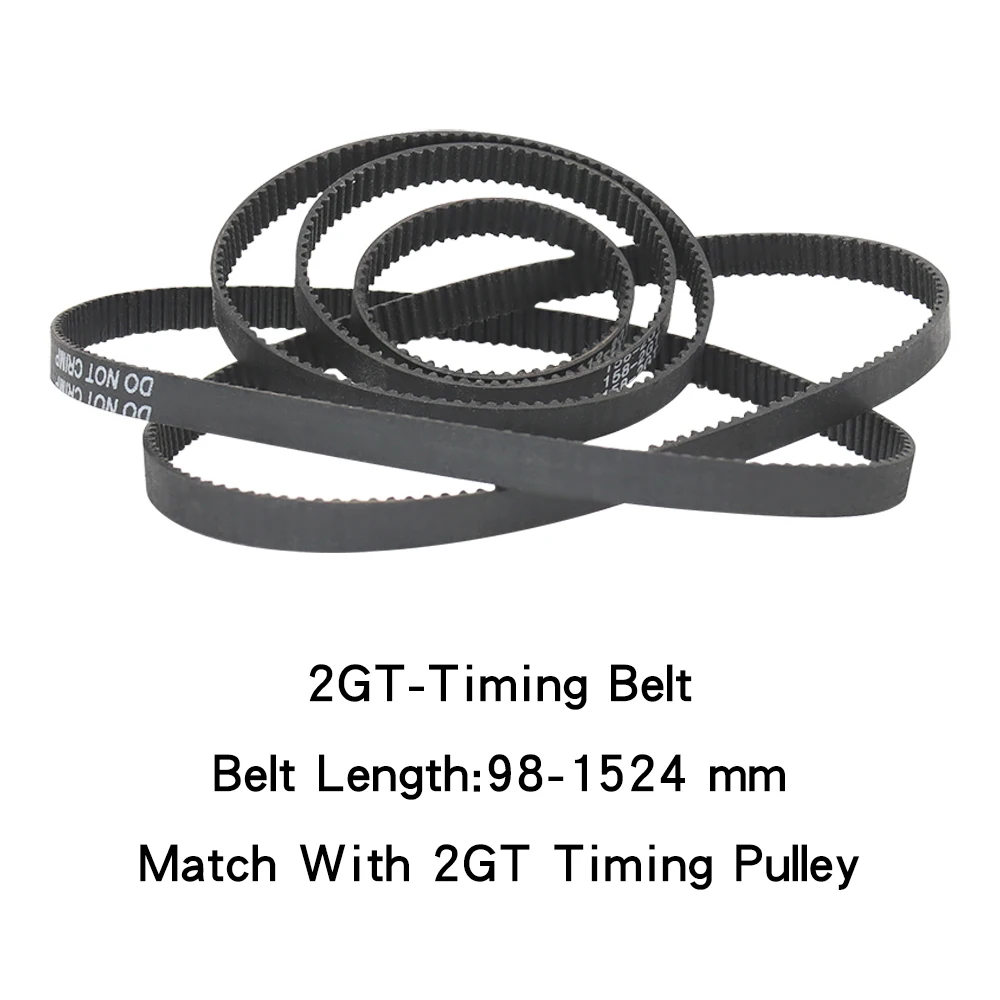 حزام مسنن 2GT-696/740/752/760/784/810/840/848/852/860 حزام نقل بحلقة مغلقة عرض 6/10 مم لأجزاء الطابعة ثلاثية الأبعاد