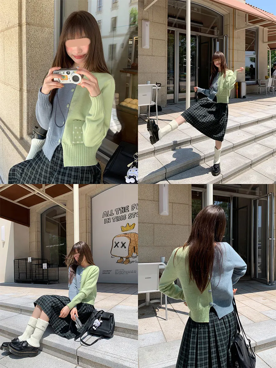 

Sweaters Jumpers Cardigans Womens Hallowen Alpaca Blend Textured Gothic Regular Fit BF Y2K Work Korean Commute Classic Slimming