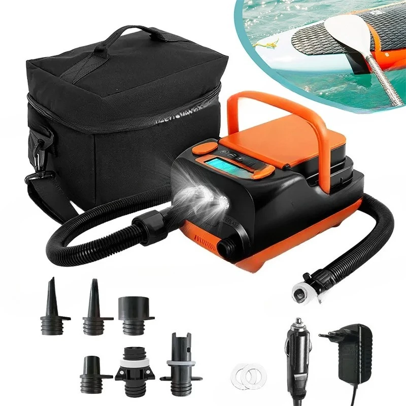HT-790 electric air pump, rubber boat SUP inflatable paddle board household small car air pump