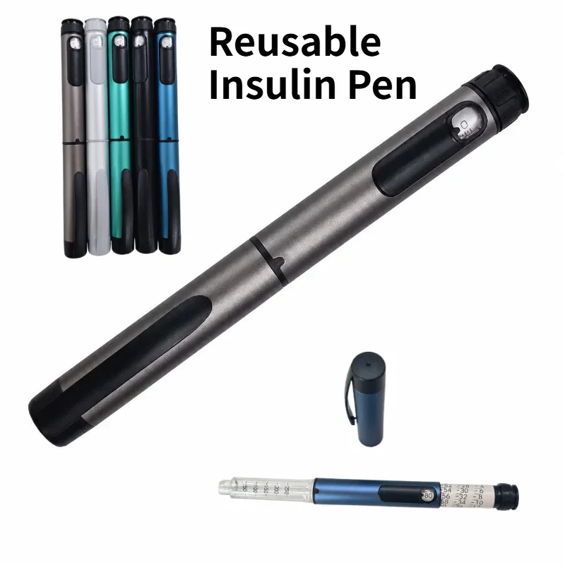 Reusable V1 V2 Peptide Insulin Injection Pen 80IU Adjustable Refillable Injector Pen Compatible with Standard 3ml Cartridge