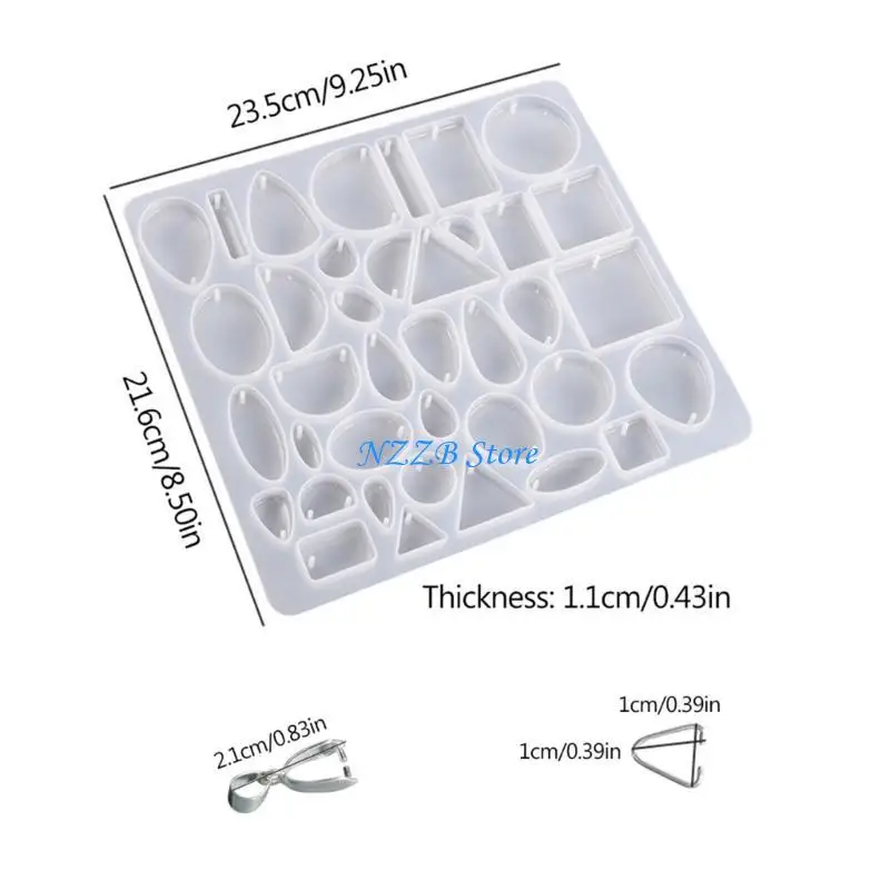 T21F عيد الميلاد قلادة قلادة قالب من السيليكون قالب تزيين المنزل مناسب للنساء