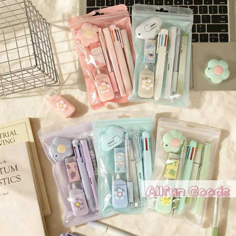 7-Pcs Stationery Set High-Quality Student Graduation Gift Neutral Pen Learning Companion Stationery Pack For Achievers, Office