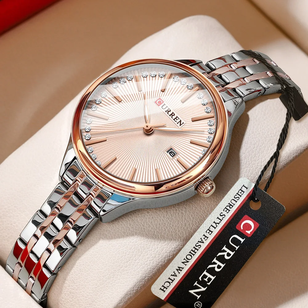 

CURREN New Women's Wrist Watches Luxury Brand Women Quartz WatchesStainless Steel Casual Fashion Wristwatch Relogio Feminino