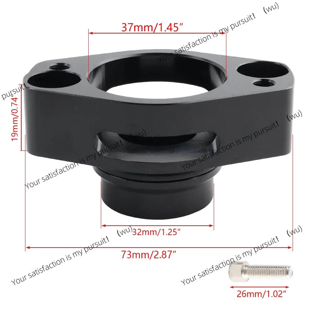 16-23 Year Turbo Blow Off Valve Adapter BOV Compatible For Ford F-150 2.7L 3.5L Ecoboost Models Engine Part Black Aluminum Alloy