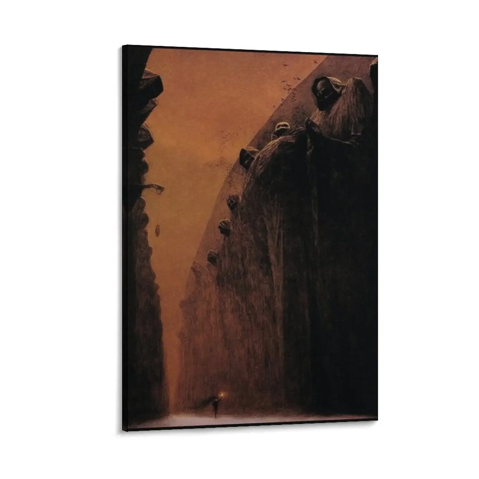 

Art by zdzislaw beksinski Canvas Painting anime figure poster anime home decorations Picture on the wall