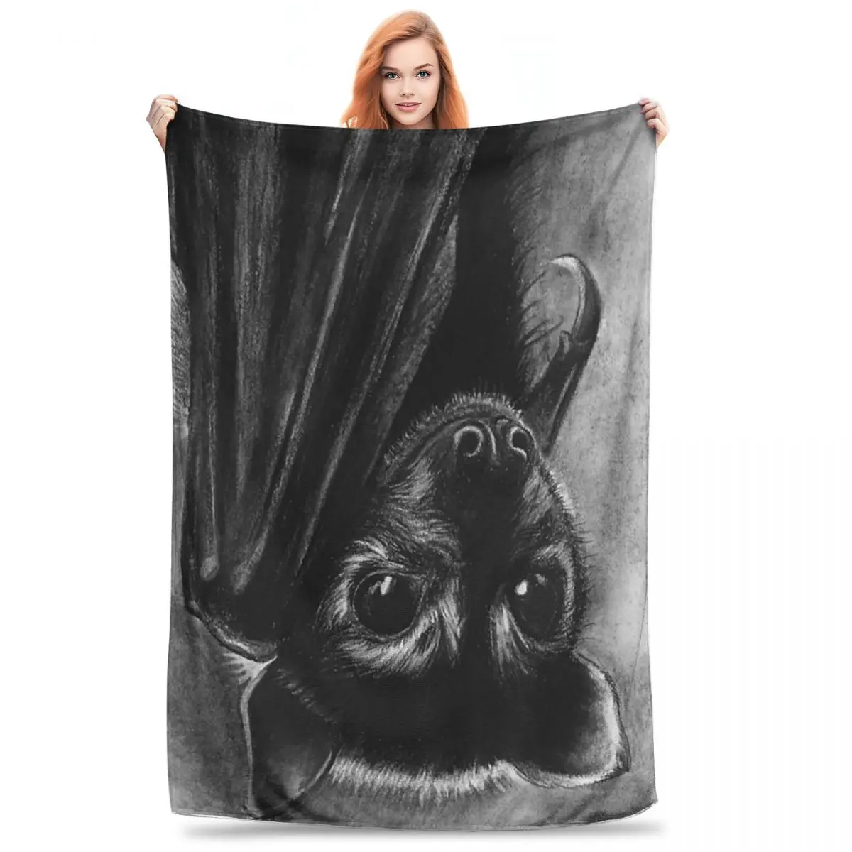 Baby Bat Blankets Flannel Multi-function Throw Blankets Sofa Throw Blanket For Home Bedroom Travel Throws Bedspread Quilt