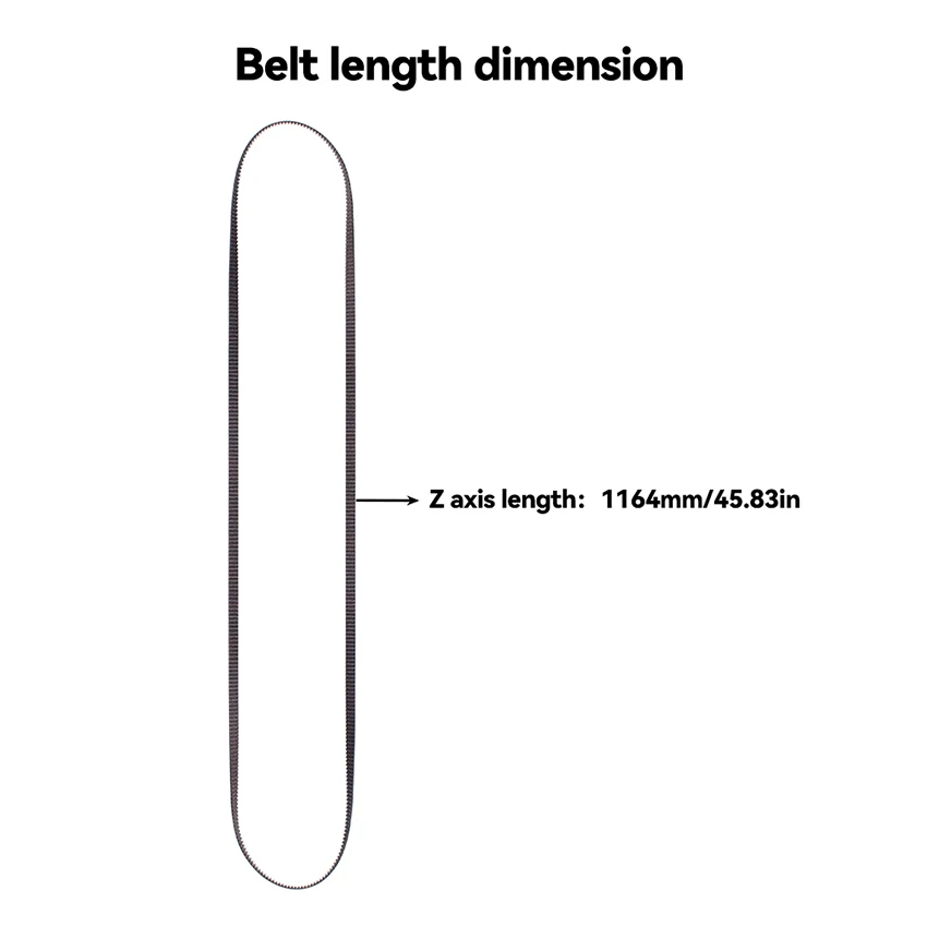 1PC Replacement Drive belt V-belt X Y Z Axis Timing Belt for QIDI X/ Max3 3D Printer Accessories