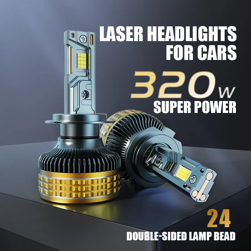 Superbright 9005 HB3 9006 HB4 H11 H8 H9 9012 H1 H3 H7 LED Headlight Bulb LED H4 Headlamp Canbus Car Light 320W 12V 6000K 2PCS