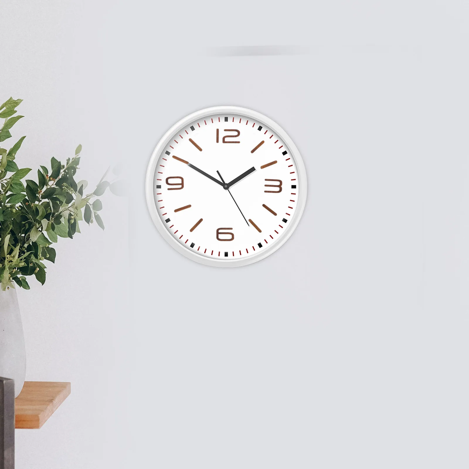 

Roman Numeral Wall Clock 9 Inch Wooden Numbers Mechanism Silent Movement Hands Replacement Parts Clock Supplies Numerals DIY Kit