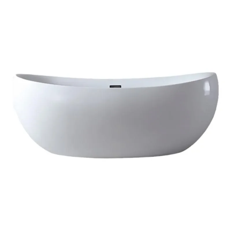 

Household independent acrylic bathtub crescent-shaped hotel B & B bathroom bathtub