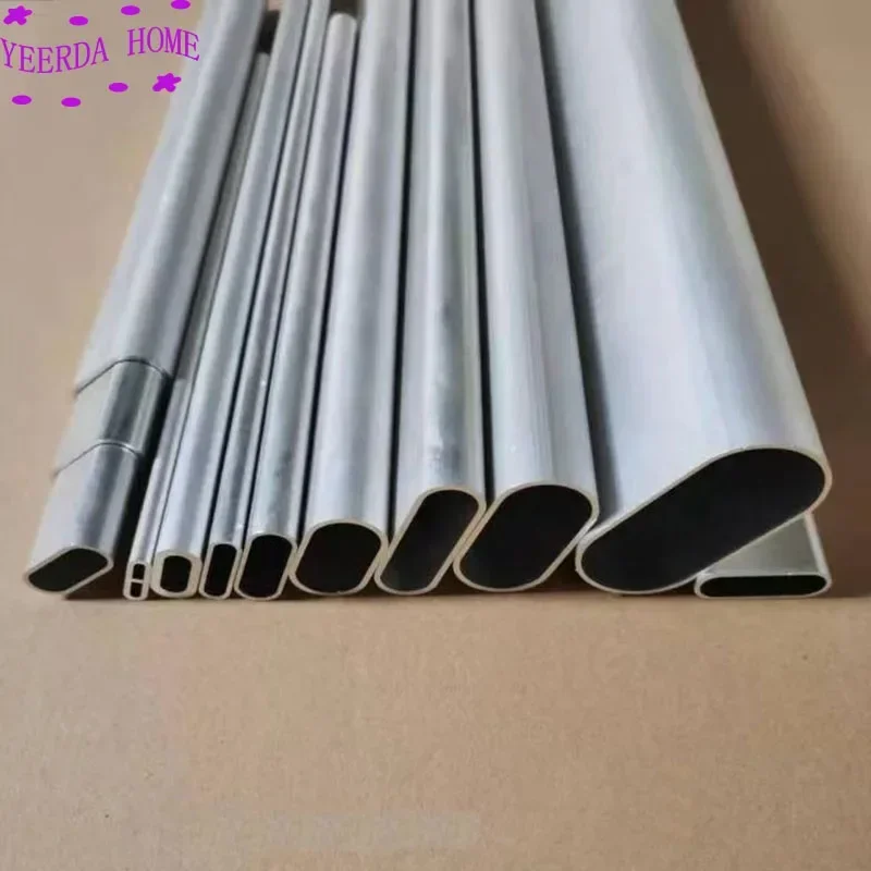 Aluminum Oval Pipe aluminum Alloy Hollow Flat elliptical tube Frame DIY material