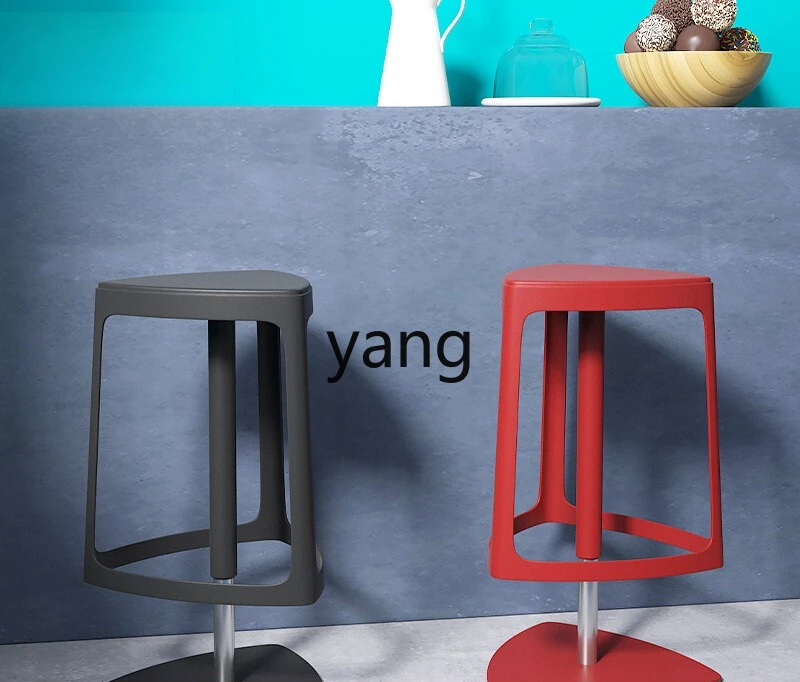 Lmm Home Wrought Iron Simple Bar Chair Modern High Stool Lifting Bar Chair