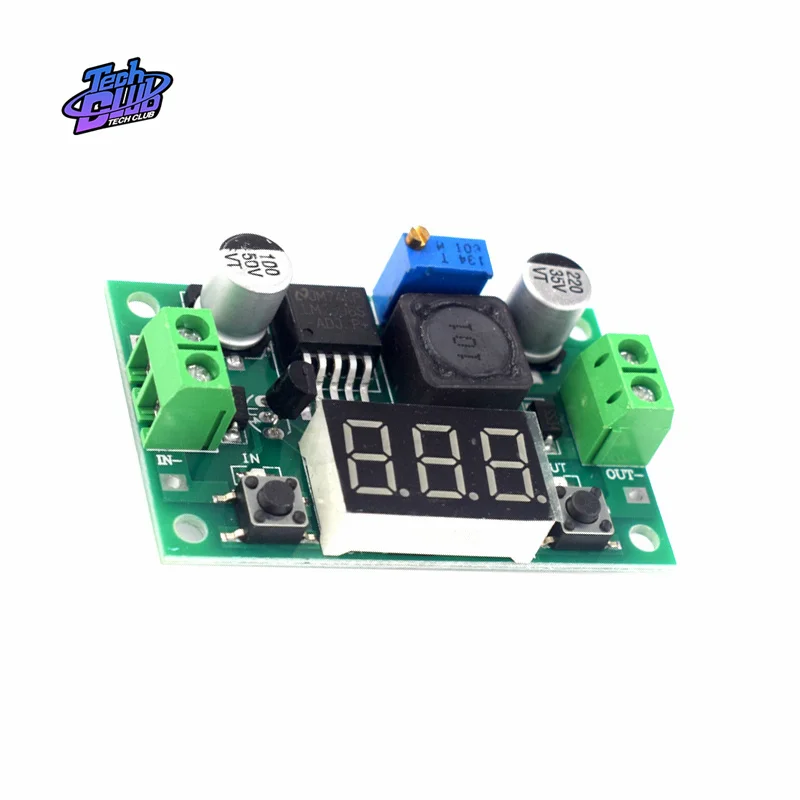 DC-DC LM2596S DC-DC Buck Step Down Module DC/DC 4.0~40V to 1.25-37V Adjustable Voltage Regulator With LED Voltmeter Power Supply