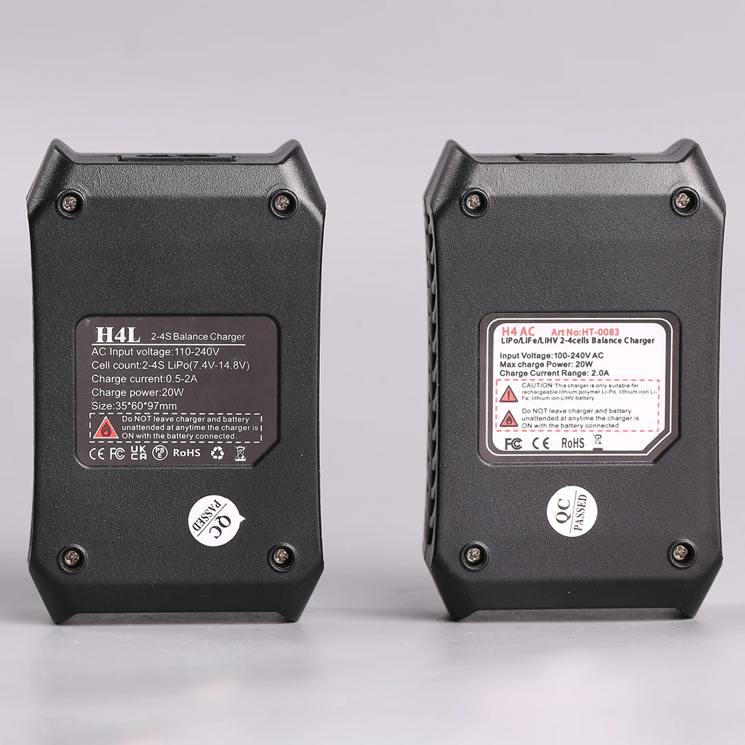 HTRC H4AC 20W 2A Lipo Battery Blance Charger For 2-4s Lipo LiFe LiHV Battery Pocket Type RC Charger with Warranty