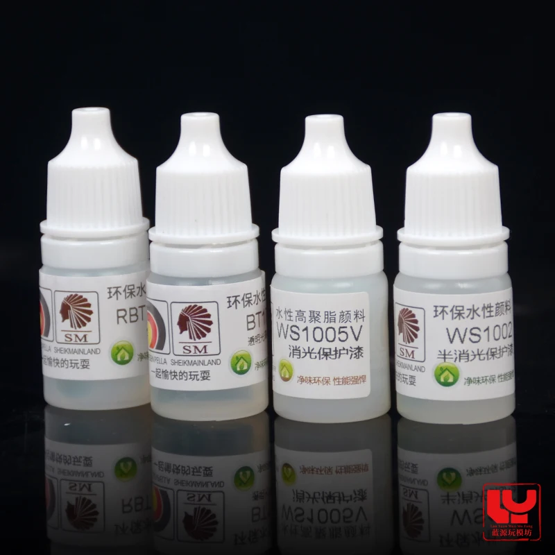 Glossy Oil ExtinctionTransparent Protective Paint Varnish Pigment Model Coloring Pen Coating Hand Coating Water-Based SM 5ml