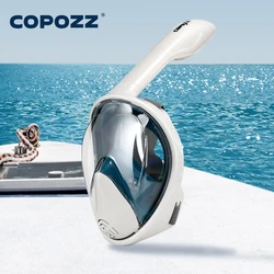 COPOZZ Máscara de mergulho subaquática para caça, antiembaçante, máscara respiratória para câmera Gopro, homens e mulheres, máscara facial completa para adultos