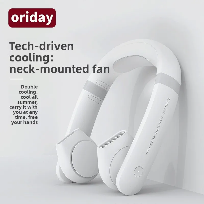 New neck fan third-generation refrigeration usb charging portable turbine bladeless to adjust wind direction