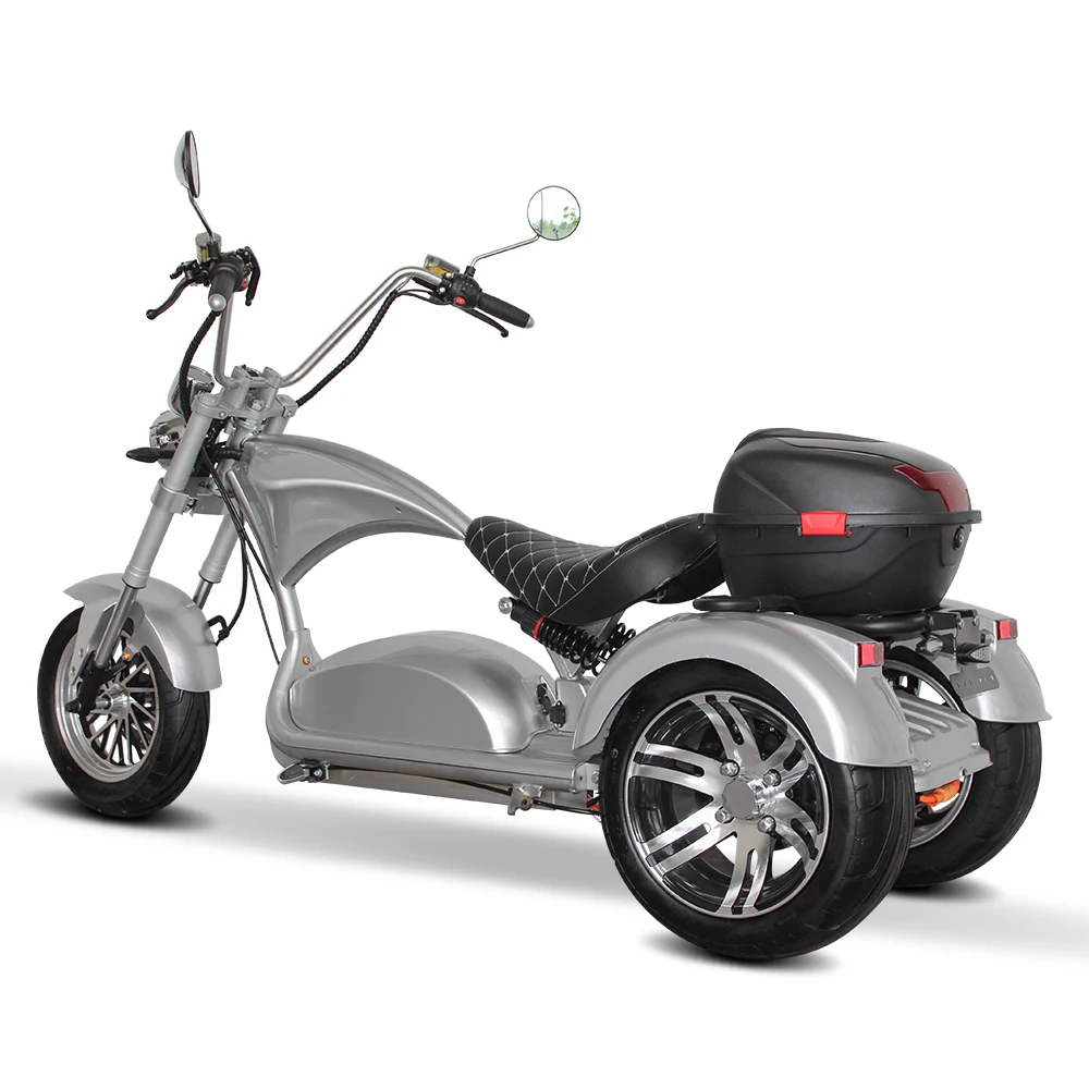 สามล้อ 2000w 60v40ah 3 ล้อไขมันยาง city coco etrike รถสามล้อไฟฟ้าสําหรับผู้ใหญ่