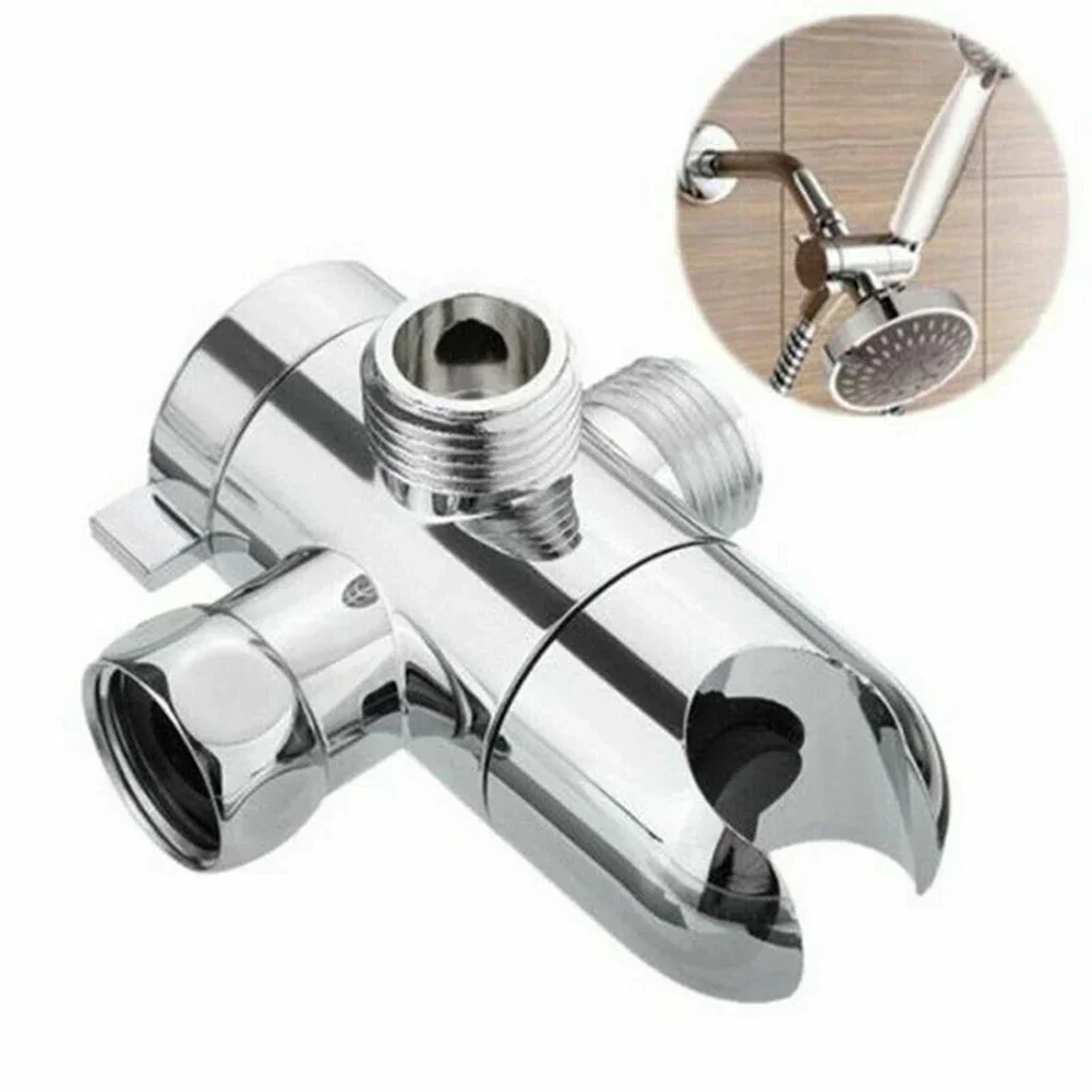 Diverter Valve 3 Way Water Separator Shower Head Adapter Sprayer Arm Mount Shower Head Diverter For Bathroom Home