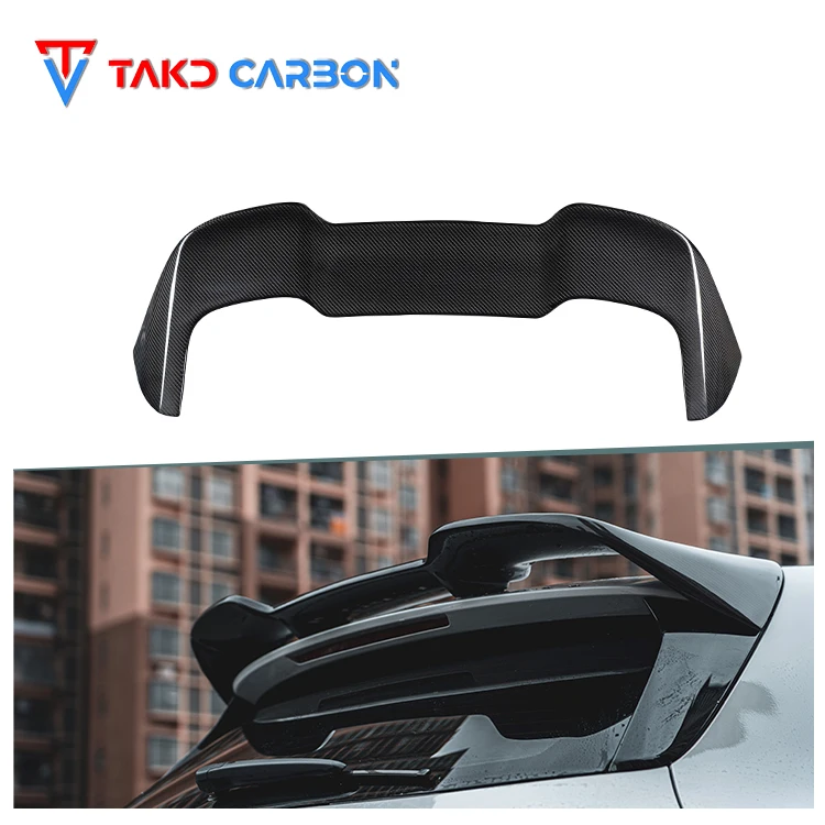 Fibra de carbono seca 3k sarja spoiler traseiro do carro asa spoiler tronco automático para mercedes benz amg a45 w177 2020-2023 spoiler de inicialização