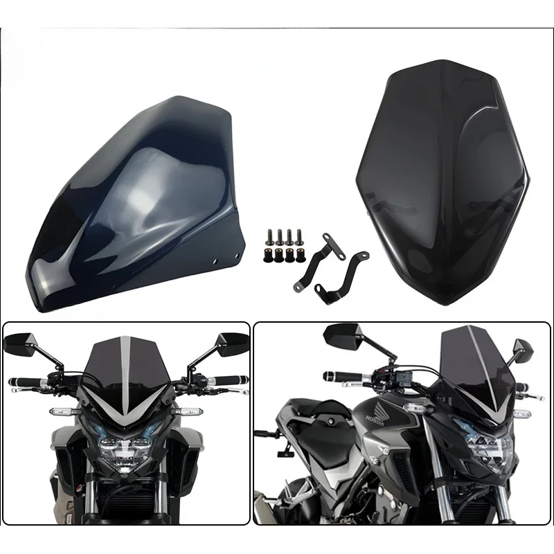 

Suitable for HondaCB500F/CB400F 16-23Year Modified Heightened Windshield Front Windshield Front Windshield