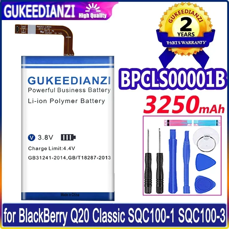 

Bateria 3250mAh BPCLS00001B High Capacity Mobile Phone Battery For BlackBerry Classic Q20 SQC100-1 SQC100-3 Replacement Battery