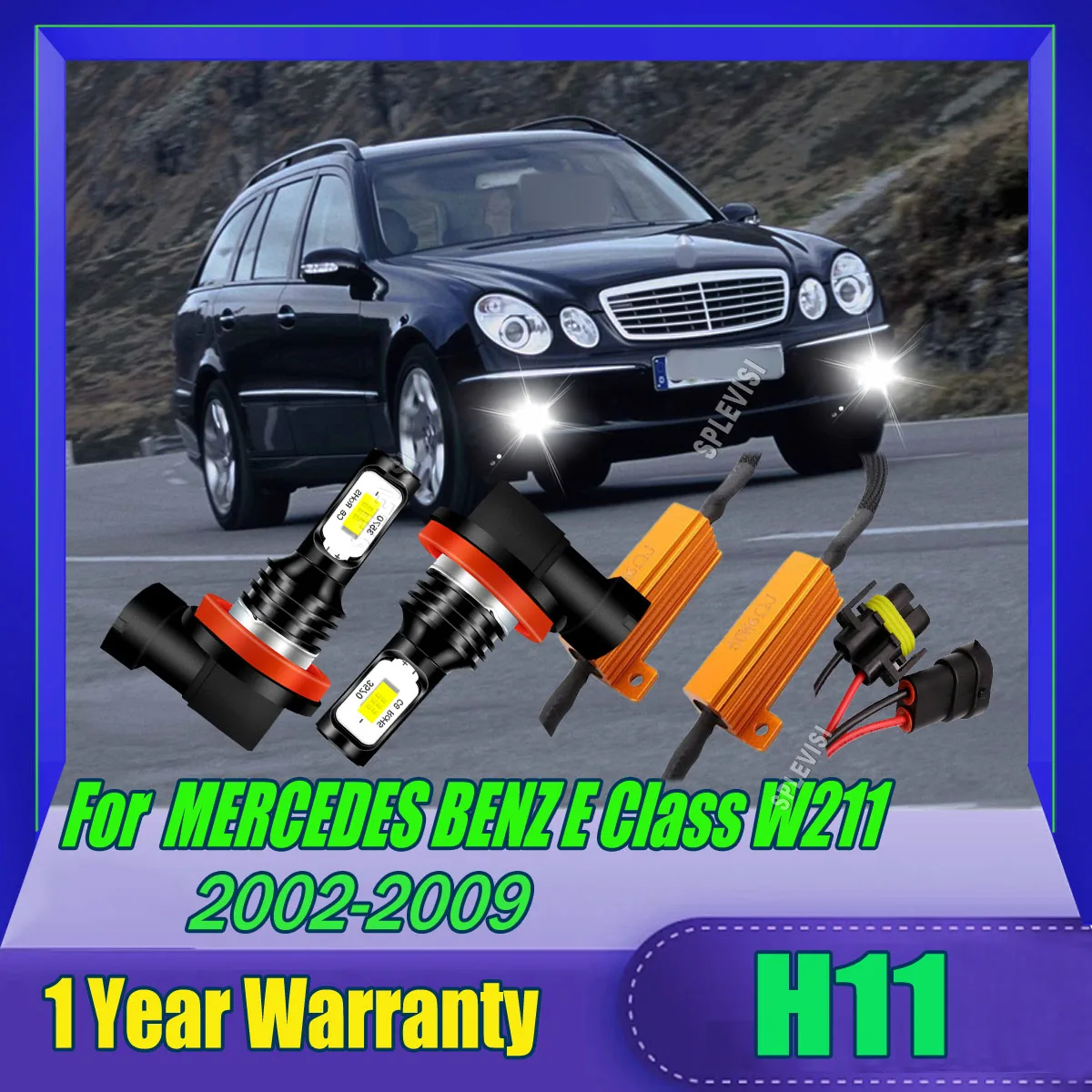 

Противотуманные фары H11, H9 H8 99% CANBUS Ready Plug & Play для MERCEDES BENZ E Class W211 2002 2003 2004 2005 2006 2007 2008 2009