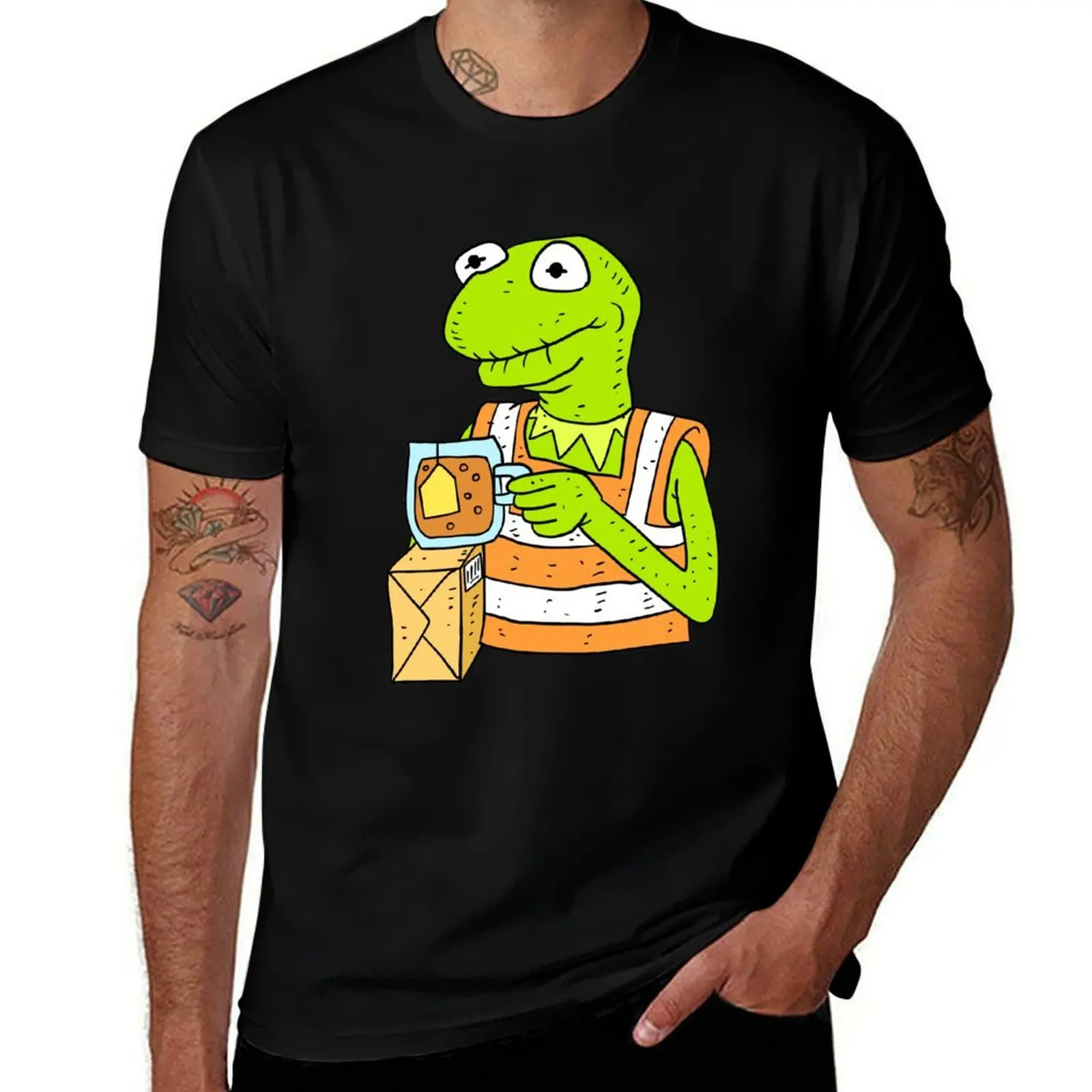 amazon employee frog. T-Shirt Casual Fashion Short Sleeve Cotton T-Shirt