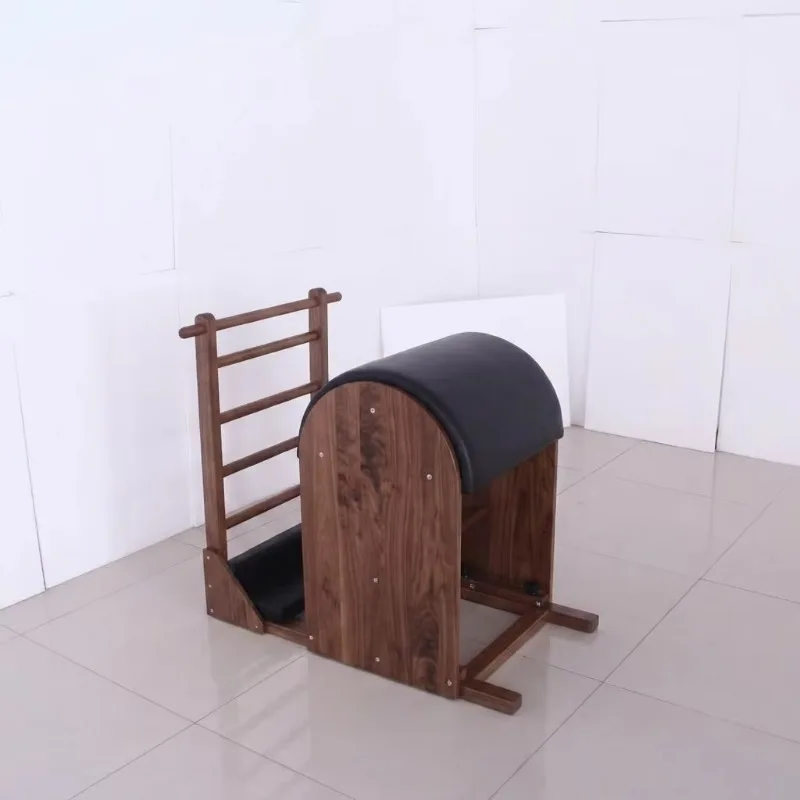Customized Walnut Wood Adjustable Pilates Training Machine Dual ARC Spine Ladder Barrel for Commercial Yoga Studios Body Fitness
