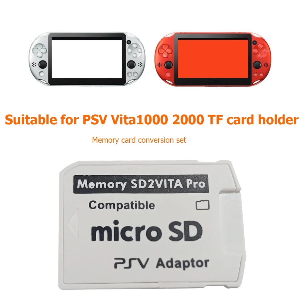 SD2VITA إصدار 6.0 محول بطاقة ذاكرة لـ PS Vita Henkaku 3.65 حامل بطاقة ذاكرة رقمية آمنة صغيرة ملحقات ألعاب