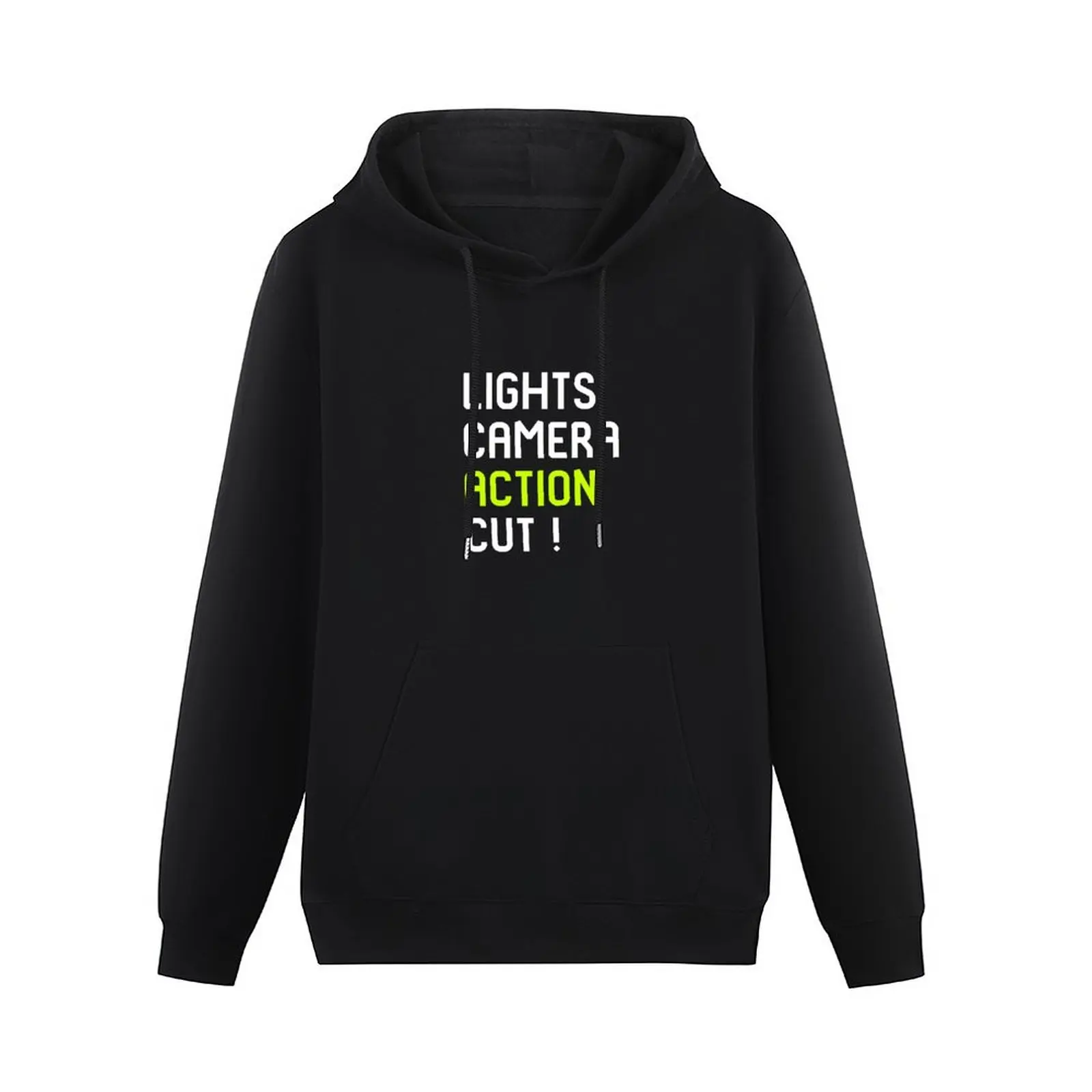 Lights Cut Camera Action Director Film School Pullover Hoodie korean clothes pullover