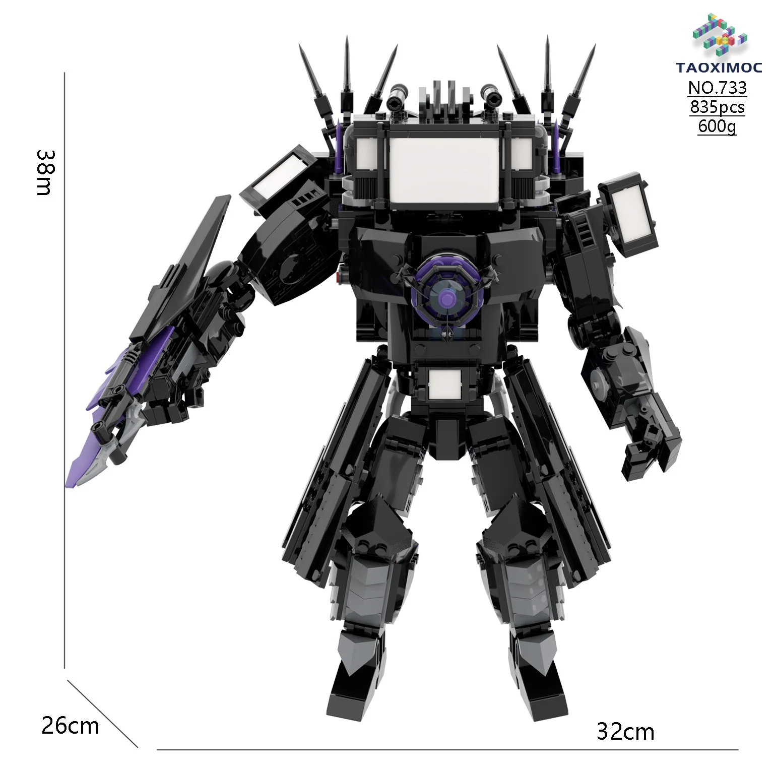 Jouet de blocs de construction de toilettes pour hommes, Titans, TV Man 3.0, caméraman SpeakSuffolk, haut-parleur d'appareil photo, horloge, perceuse, figurine