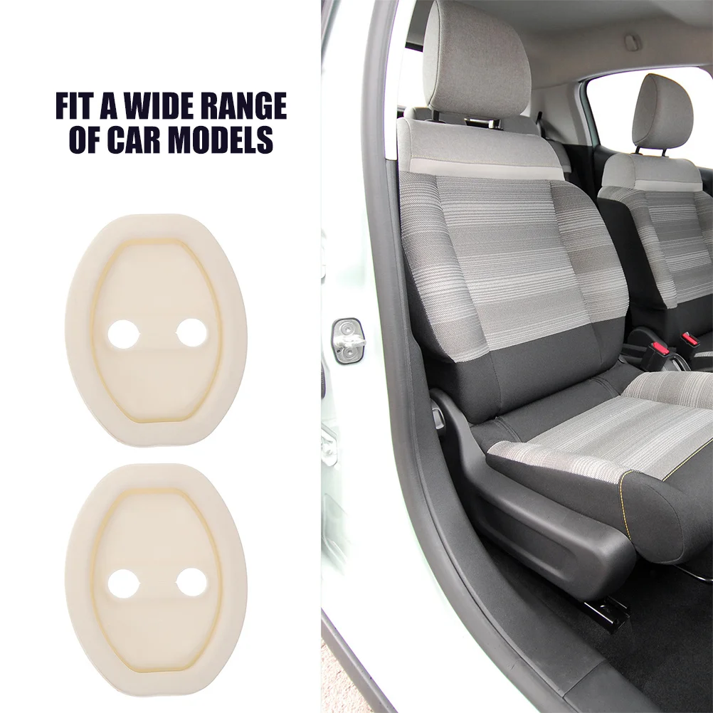 

8Pcs Universal Silicone Door Lock Protective Cover Car Door Latch Guard Crash Protection Anti Collision Interior Accessory