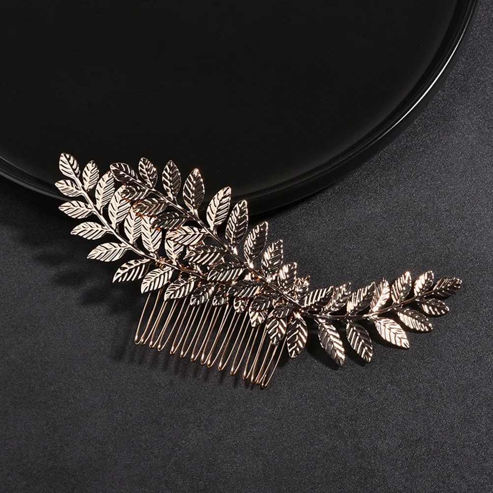 

Hair Comb Decorative Elegant Women Headdress Women Headdress Gold Bridal Wedding Party Hair Insert Stylish Charm