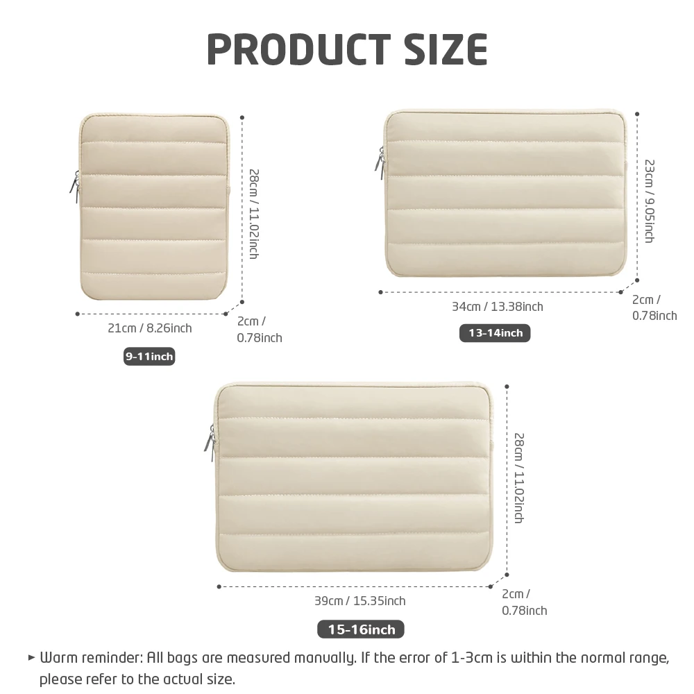 Чехол для ноутбука 13, 14, 15, 16 дюймов MacBook Air Pro, HP, Xiaomi, чехол для планшета для 11-дюймового iPad, удобная пышная сумка для ноутбука ﻿