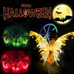 Electric Moving Dinosaur Wings with Lights DIY Toys for Children Boys Party Halloween Costume Accessory Christmas Gift
