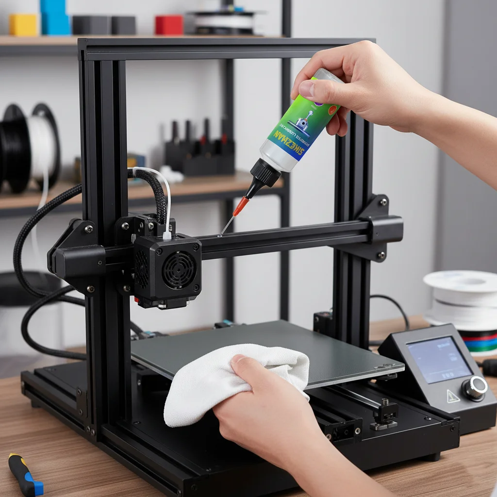 3D Printer Lubricating Oil，Needle‑Tip Rail/Lead Screw/Bearing Lube，Reduce Friction & Noise，Smooth Motion，Anti‑Rust Maintenance