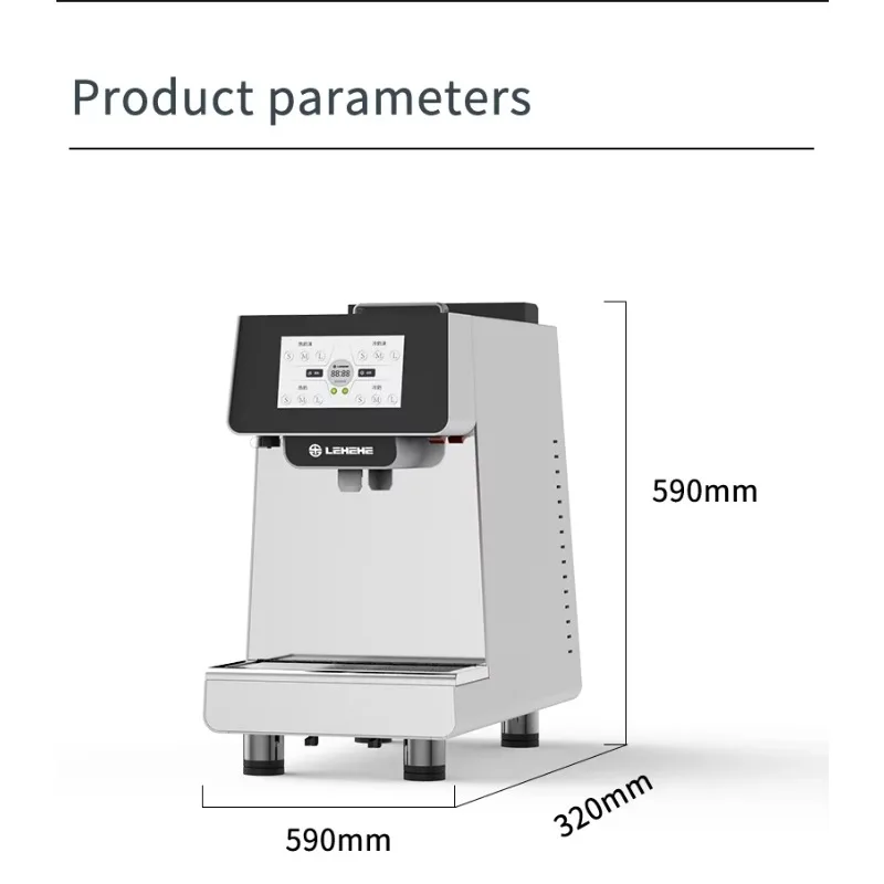 Fully Automatic 2500W Hot Cold Milk Foam Maker 4L Dual‑Capacity Stainless Steel 7 Inch Touch Screen For Cafe Milk Tea