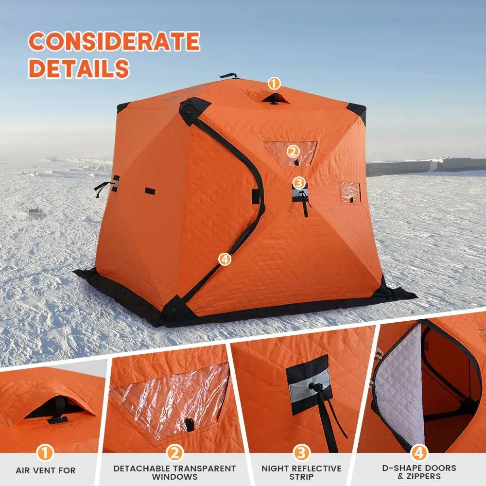 Factory OEM Wholesale Custom CE fishing tent carp fishing bivvy waterproof China pop up ice fishing tent for outdoor winter