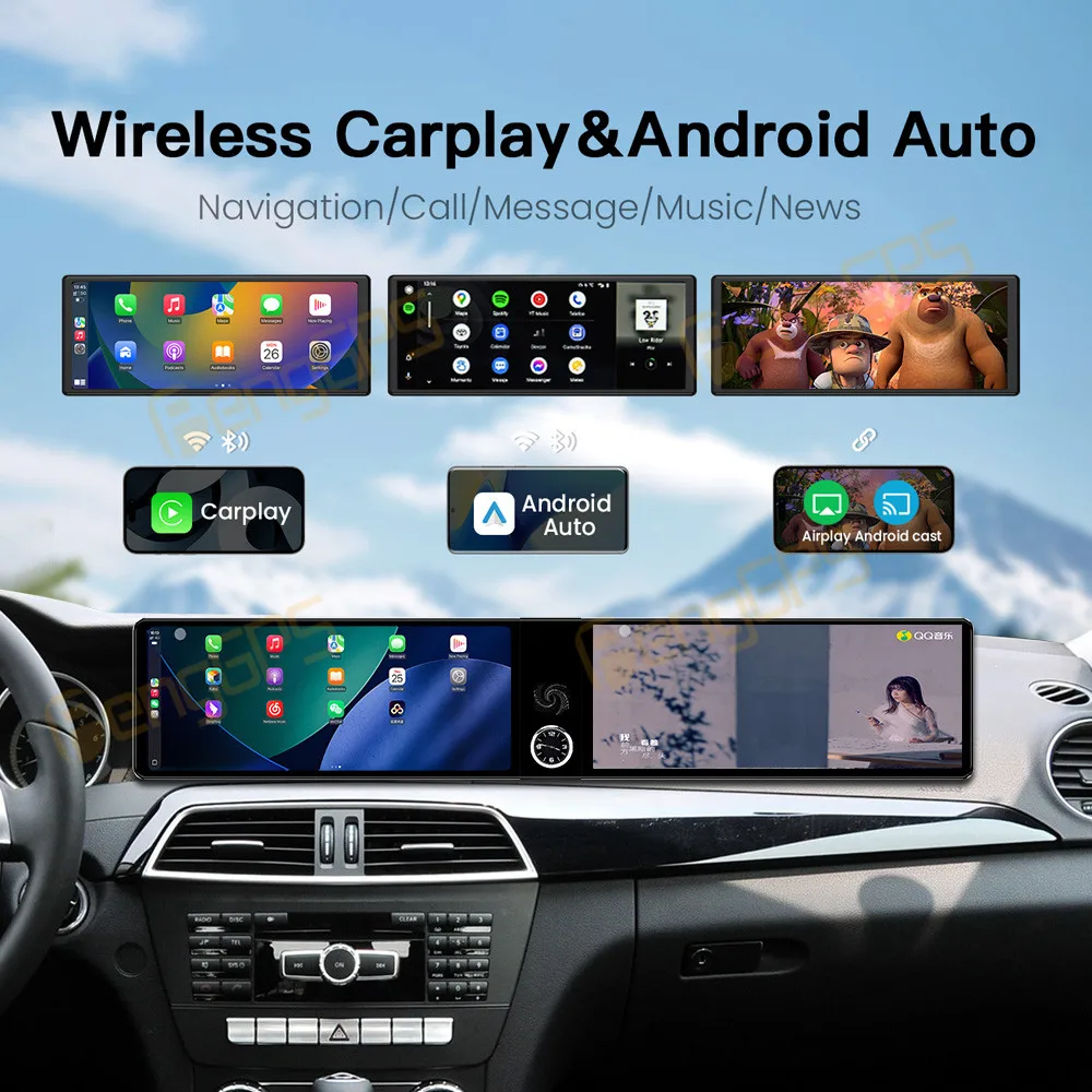 24.6 inch CIC NBT For BMW 7 Series 2009-2012-2015 Android Radio Wireless Apple Bluetooth Carplay Multimedia Touch Screen Stereo