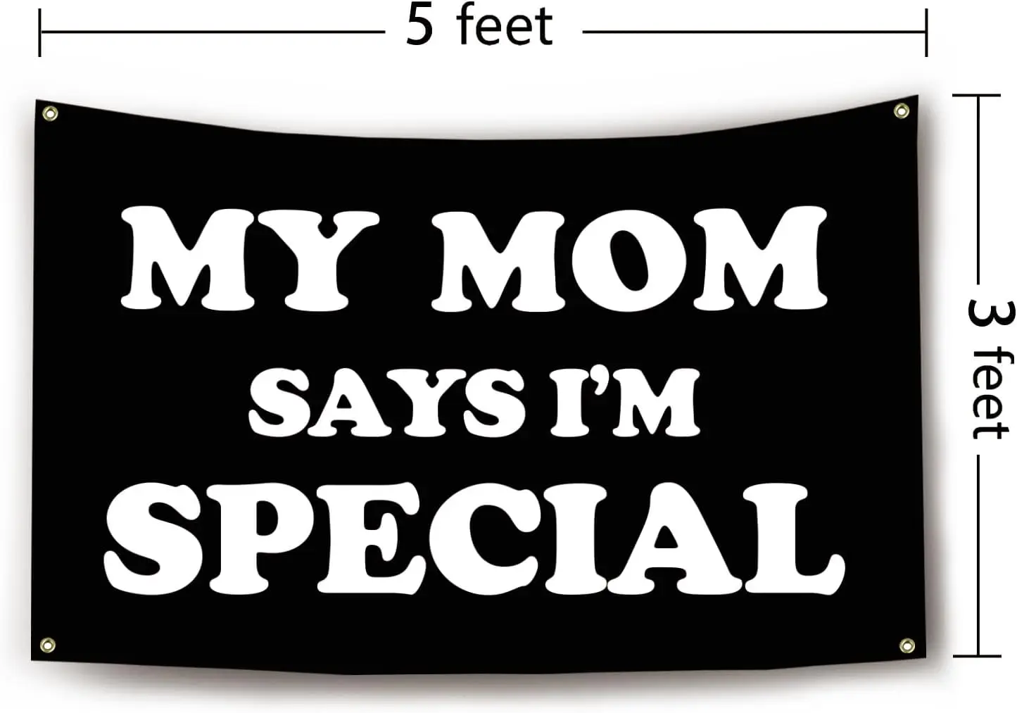 Flagicts 100% Polyester My Mom Says I'm Special Flag