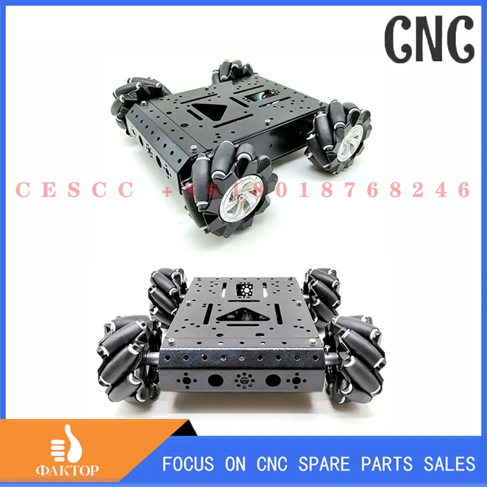 C300 메카넘 휠 범용 휠 섀시, 스마트 자동차, 무지향성 모바일 로봇, DIY 장난감, 금속 휠, DC 모터