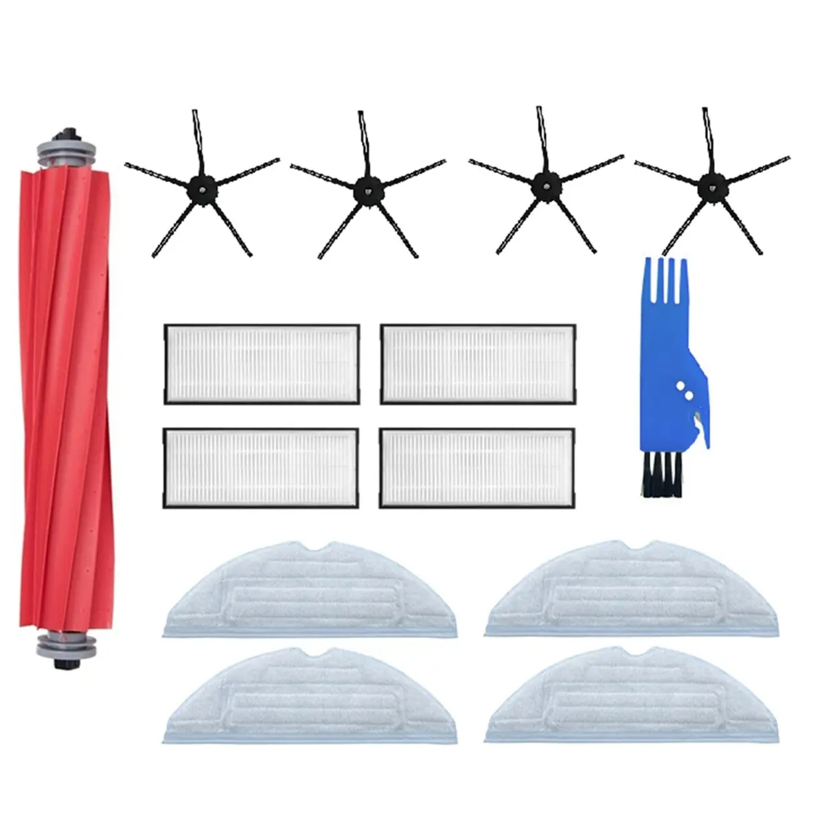 YDSC 14 Pcs for Roborock S7 S70 S75 S7Max S7 Maxv Ultra T7S Plus S7 Pro Ultra Vacuum Accessories Main Side Brush Mop Filter