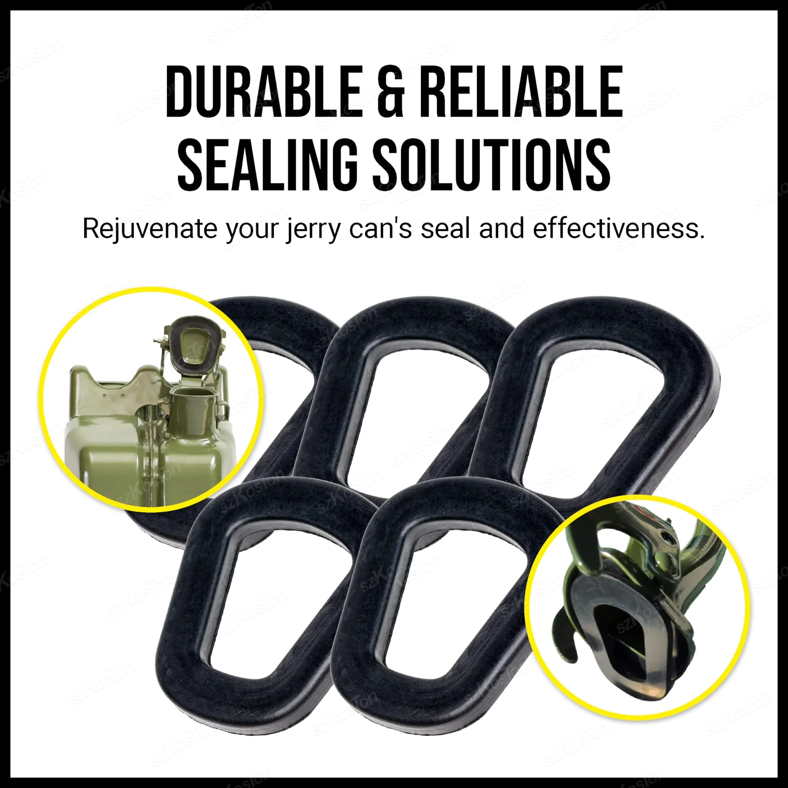 1-7pcs Fuel Sealing Gasket For 5/10/20 Litre Jerry Cans Petrol Canister Rubber Seal Ring Pouring Spout Flexible Nozzle Petrol