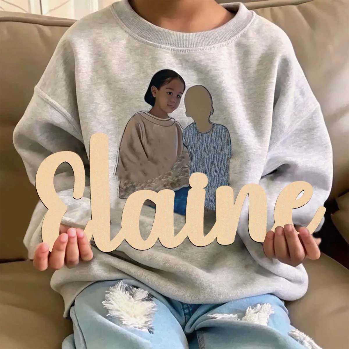 1 قطعة على سبيل المثال المضحك حرف قابل للتخصيص ديكور خشبي علامة مقطوعة بالليزر لوحة خشبية غير مكتملة للرسم أو اللمعان