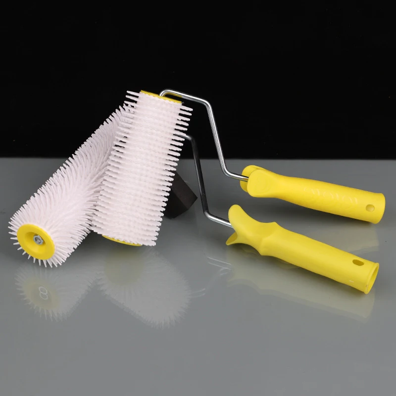 1PC 15/22CM Defoaming Drum Brush Spike Roller Latex Floor Self Compound Roller Leveling Screed Spiked Roller Paint Brush Roller