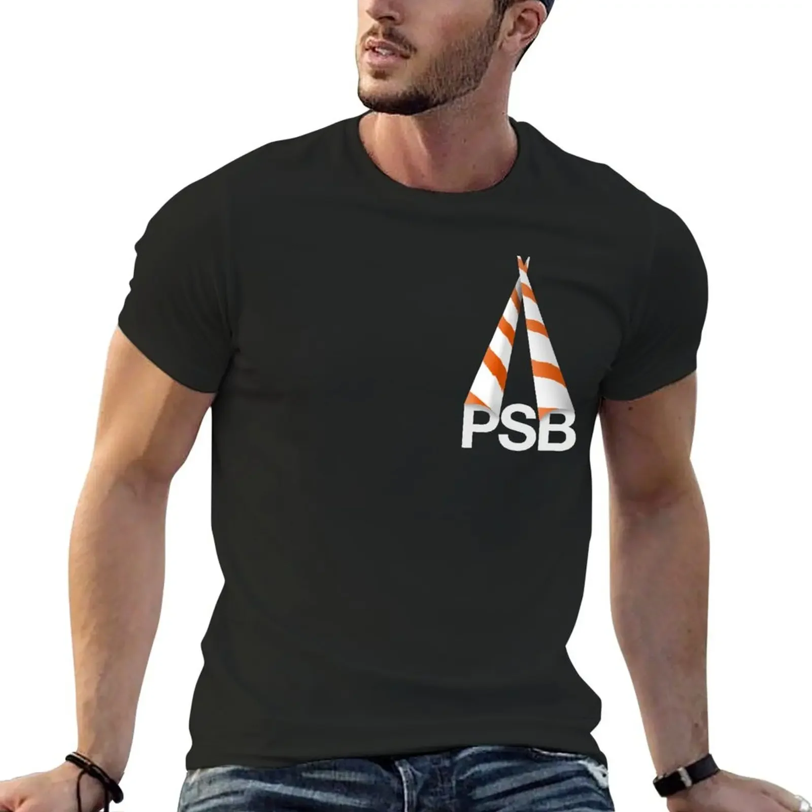 

PSB Cones T-Shirt cotton graphic tees summer top kawaii clothes for a boy black t-shirts for men