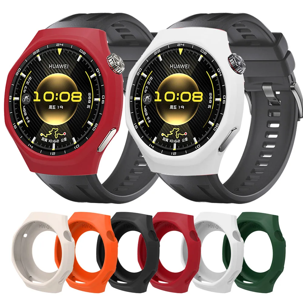 

For Huawei Watch GT 6pro Soft Silicone Cover Watch Decoration Hollow Protective Case Super Light Shell For Huawei Watch GT 6pro