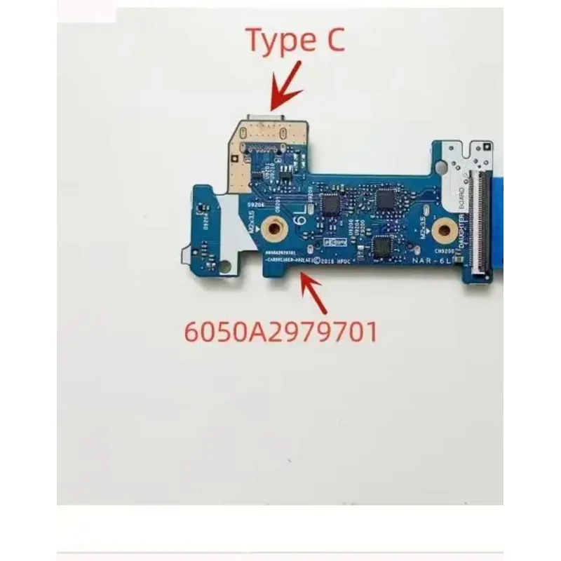 Original for HP 14s-cr 14-dk 14-ck 14-cf laptop USB 3.1 Type C card reader power board L24483-001 6050a2979701 100% tested OK