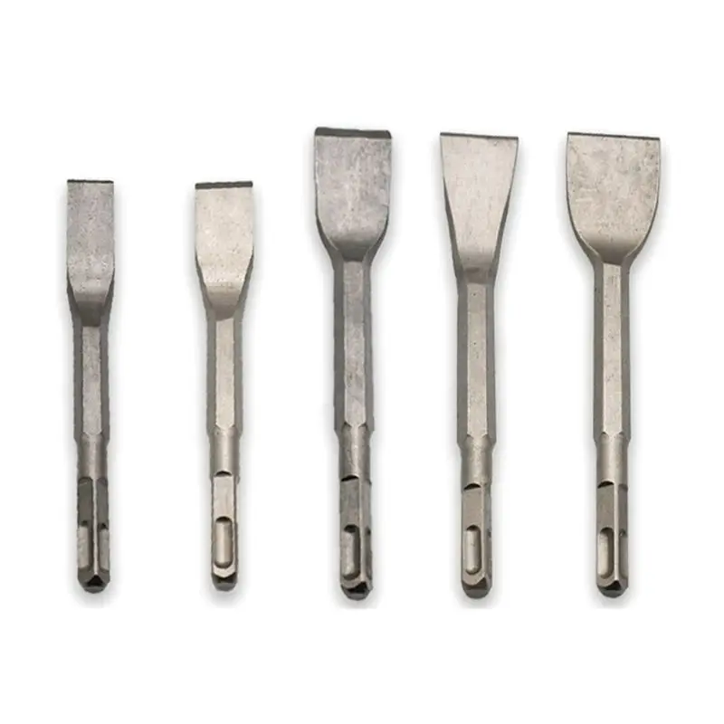 

ABRW-Pick Scraping Chisel Set Wall Slotting Drilling Masonry Flat Point Chisels Square Handle